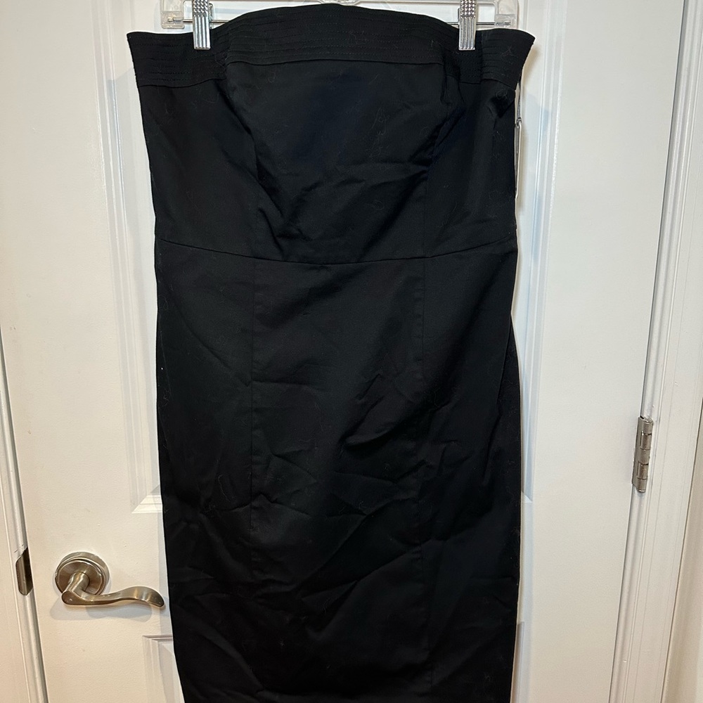 Short black a-line strapless dress, Merona NWT size 14 party dress